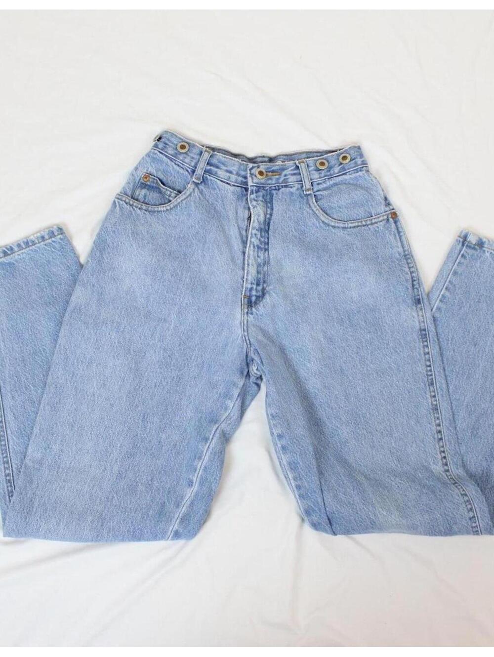 Vintage 90s Cyclone blue high-waisted straight leg jeans Size 25